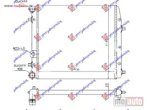 NOVI: delovi  HLADNJAK MOTORA ZA SVE MODELE (-AC) (43x41) BEZ VENTILATORA Vw fox 05-11 -dostupno