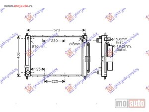 Glavna slika - HLADNJAK MOTORA I KLIME 1.4/1.6i/16V DCi (+AC) (51x38) Renault clio 09-13 -nedostupno - MojAuto