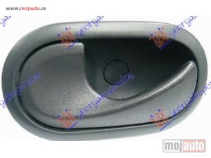 NOVI: delovi  KVAKA VRATA UNUTRASNJA CRNA Levo Renault twingo 07-12 -dostupno