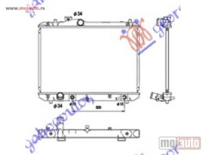 Glavna slika - HLADNJAK MOTORA 1.3/1.5i 16V (AUTO) (+/-AC) (37.5x55) Suzuki swift h/b 06-11 -dostupno - MojAuto