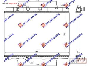 NOVI: delovi  HLADNJAK MOTORA BENZIN/DIZEL (38x56x2.7) (LEMLJEN SPOJ) Peugeot 207 06-14 -dostupno