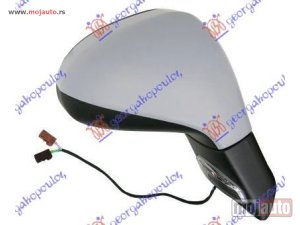 NOVI: delovi  RETROVIZOR ELEKTRICNI SA GREJACEM (ELEKTRO-SKLOPIV) (MIGAVAC) (SENZOR) (A KVALITET) (KONVEKSNO STAKLO) Desno Peugeot 207 06-14 -dostupno