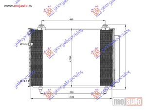 NOVI: delovi  HLADNJAK KLIME BENZIN/DIZEL 2004- (610x370x16) Toyota corolla verso 02-07 -dostupno