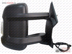 NOVI: delovi  RETROVIZOR ELEKTRICNI SA GREJACEM DUGI (MIGAVAC) (KONVEKSNO STAKLO) Desno Citroen jumper 14- -dostupno