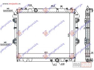 NOVI: delovi  HLADNJAK MOTORA 2.5/3.0 TD (52.5x65) ZATVOREN SISTEM Toyota hi-lux 2wd/4wd 05-09 -dostupno