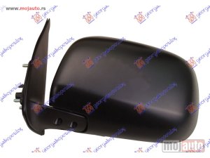 NOVI: delovi  RETROVIZOR MEHANICKI CRNI (KONVEKSNO STAKLO) Levo Toyota hi-lux 2wd/4wd 05-09 -dostupno