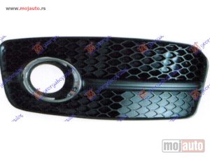 NOVI: delovi  RESETKA PREDNJEG BRANIKA (SA MAGLENKOM) (HROM OKVIR) (S-LINE) Desno Audi q5 08-12 -dostupno