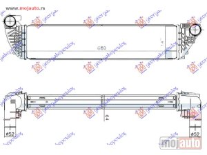 Glavna slika - HLADNJAK INTERKULERA 1.9-2.0-2.2 dCi DIZEL (680x150x64) Renault espace 03-12 -dostupno - MojAuto