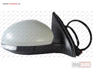 Glavna slika -  RETROVIZOR ELEKTRICNI SA GREJACEM PM (ELEKTRO-SKLOPIV) (MIGAVAC) (SVETLO) (A KVALITET) (KONVEKSNO STAKLO) Desno Vw tiguan 07-11 -dostupno - MojAuto