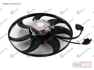 NOVI: delovi  VENTILATOR (MOTOR+ELISA) (BENZIN/DIZEL) (36cm) (300W) Vw golf v 04-08 -dostupno