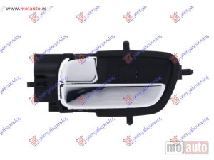 NOVI: delovi  KVAKA PREDNJIH/ZADNJIH VRATA UNUTRASNJA HROM/CRNA Levo Hyundai i20 08-12 -dostupno