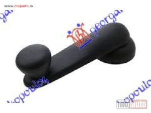 NOVI: delovi  RUCICA ZA PODIZANJE PROZORA CRNA Fiat punto 03-11 -dostupno