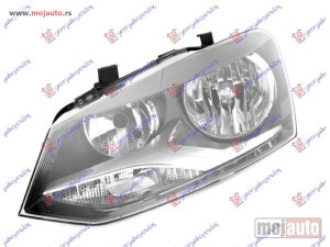 NOVI: delovi  FAR ELEKTRICNI DUPLO SOCIVO (SA MOTOROM) (HROM LAJSNA) (TYC) Levo Vw polo 09-14 -dostupno