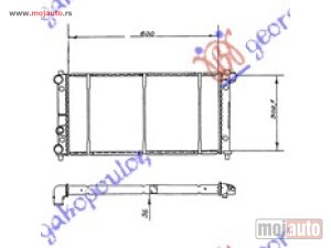 NOVI: delovi  HLADNJAK MOTORA 1.2/1.5cc (60x32) Seat gredos-malaga 86-92 -dostupno