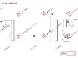 NOVI: delovi  GREJAC KABINE (301x157) 89- (TIP MARELLI) (BEZ PREKIDACA) Iveco daily 90-00 -dostupno