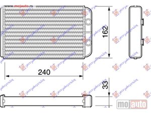 NOVI: delovi  GREJAC KABINE (240x160x32) Lancia lybra 99-05 -nedostupno