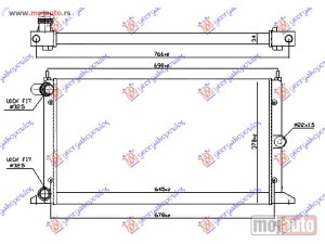 NOVI: delovi  HLADNJAK MOTORA 1.8/2.0i/1.9TDi (63.5x36.6) 00- Seat alhabra 95-10 -dostupno