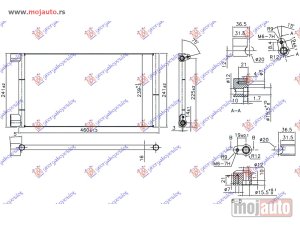 NOVI: delovi  HLADNJAK KLIME 1.1i8V (414x24x18) Fiat seicento 01-06 -dostupno