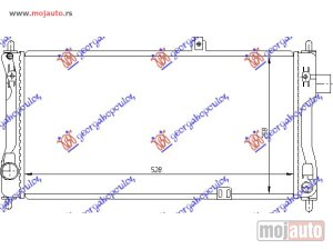 NOVI: delovi  HLADNJAK MOTORA 1.3CC (53x28.5) Opel kadett d 80-85 -dostupno