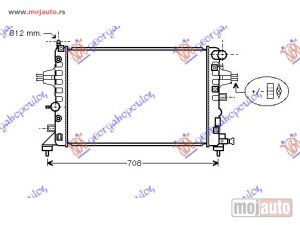 NOVI: delovi  HLADNJAK MOTORA 1.2/1.4/1.8 BENZIN (MAN/AUTO) (600x360) CEV DIJAGONALNO Opel astra h 04-10 -dostupno