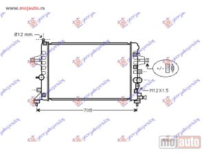NOVI: delovi  HLADNJAK MOTORA 1.6CC 16V (+/-?C) (60x37) Opel zafira 05-12 -dostupno