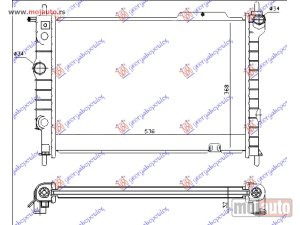 NOVI: delovi  HLADNJAK MOTORA 1.7 DIZEL (53.5x37.5) Opel astra f 91-94 -dostupno