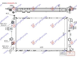 Glavna slika - HLADNJAK MOTORA 2.0/2.2 TD DIZEL (AUTO) (600x370) Opel astra g 98-04 -dostupno - MojAuto