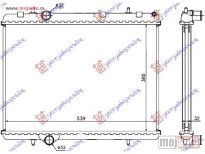 NOVI: delovi  HLADNJAK MOTORA 1.6 HDi (38x56.2x3.2) (LEMLJEN SPOJ) Citroen berlingo 02-08 -dostupno