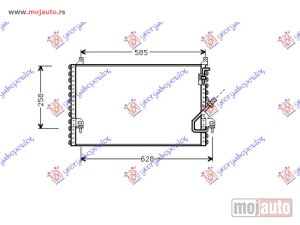 NOVI: delovi  HLADNJAK KLIME 2.0i/2.0/2.2 DIZEL (61.8x35.8) Mercedes 190e (w201) 84-93 -nedostupno