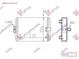 NOVI: delovi  GREJAC KABINE (233x193) Mercedes s class (w220) 98-05 -dostupno