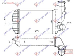 NOVI: delovi  HLADNJAK INTERKULERA TURBO DIZEL (295x202x60) Peugeot boxer 94-02 -dostupno