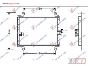 NOVI: delovi  HLADNJAK KLIME BENZIN/DIZEL (510x340x16) Citroen jumper 94-02 -dostupno