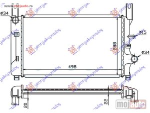 NOVI: delovi  HLADNJAK MOTORA 1.4/1.4CAT/1.6/1.6XR2i/1.8D (50x30) Ford fiesta iii 90-95 -dostupno