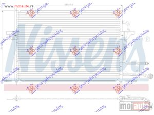 NOVI: delovi  HLADNJAK KLIME BENZIN/DIZEL (505x415) Ford mondeo 93-96 -dostupno