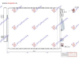 NOVI: delovi  HLADNJAK KLIME 3.5i V6 24V - 2.5 CRDi (590x434) 2006- Kia sorento 02-09 -dostupno