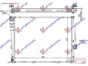 NOVI: delovi  HLADNJAK MOTORA BENZIN/DIZEL (MAN/AUTO) (580x450x26) (LEMLJEN SPOJ) Bmw series 3 (e46) coupe/cabrio 03-06 -dostupno