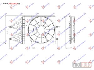 Glavna slika - NOSAC VENTILATORA (1.0/1.0/1.2TSI/1.2 12V/ 1.2/1.4/1.6 16V/2.0 - 1.2/1.4/1.6/1.9 TDI) Vw polo 09-14 -nedostupno - MojAuto
