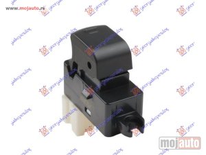 NOVI: delovi  PREKIDAC U PREDNJIM VRATIMA (OSVETLJENI TASTER) -2011 (6 PIN) Desno Nissan p/u (d40) navara 2wd-4wd 05-10 -dostupno