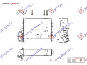 NOVI: delovi  GREJAC KABINE (170x157) (KOMPLET) Dacia logan-mcv 05-08/p.up-van 09-12 -dostupno