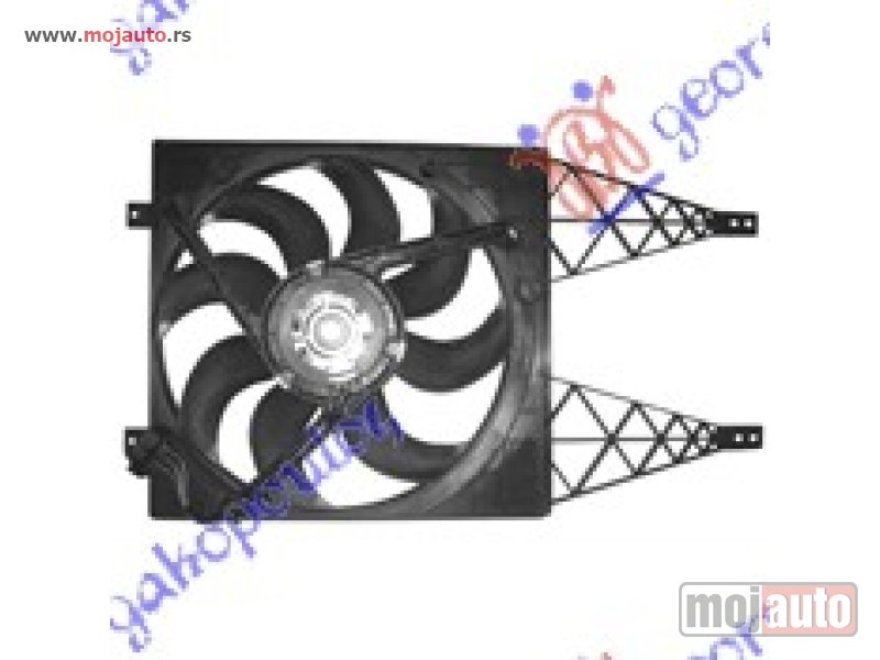 Glavna slika -  VENTILATOR KOMPLET (BENZIN/DIZEL) (390mm) Vw polo 05-09 -dostupno - MojAuto