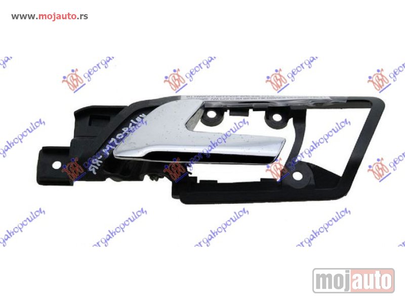 Glavna slika -  KVAKA ZADNJIH VRATA UNUTRASNJA HROM Levo Vw polo 05-09 -dostupno - MojAuto