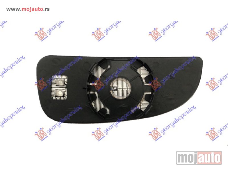 Glavna slika -  STAKLO RETROVIZORA SA GREJACEM (DONJI DEO) (KONVEKSNO) Levo Citroen jumper 14- -dostupno - MojAuto