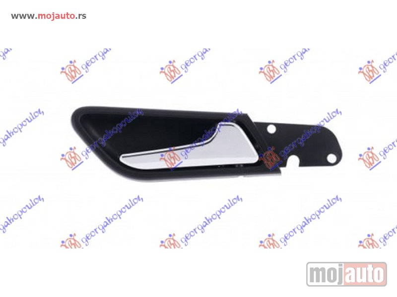 Glavna slika -  KVAKA PREDNJIH VRATA UNUTRASNJA HROM/CRNA Desno Mercedes a class (w169) 04-12 -dostupno - MojAuto