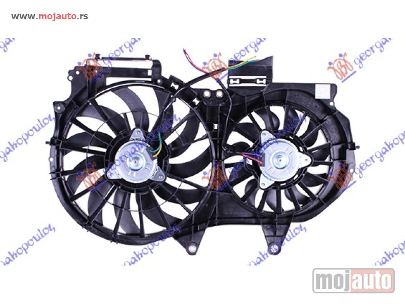 Glavna slika -  VENTILATOR (DUPLI) KOMPLET (1.6/1.8/2.0 BENZIN - 1.9/2.0 TDi DIZEL) (380/280mm) Audi a4 00-04 -dostupno - MojAuto