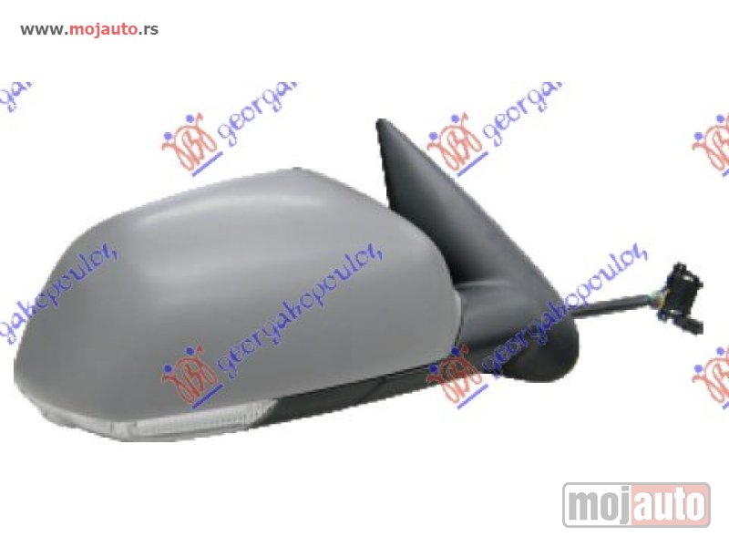 Glavna slika -  RETROVIZOR MEHANICKI SA SAJLOM PM (MIGAVAC) (KONVEKSNO STAKLO) Desno Skoda octavia 5 04-08 -dostupno - MojAuto