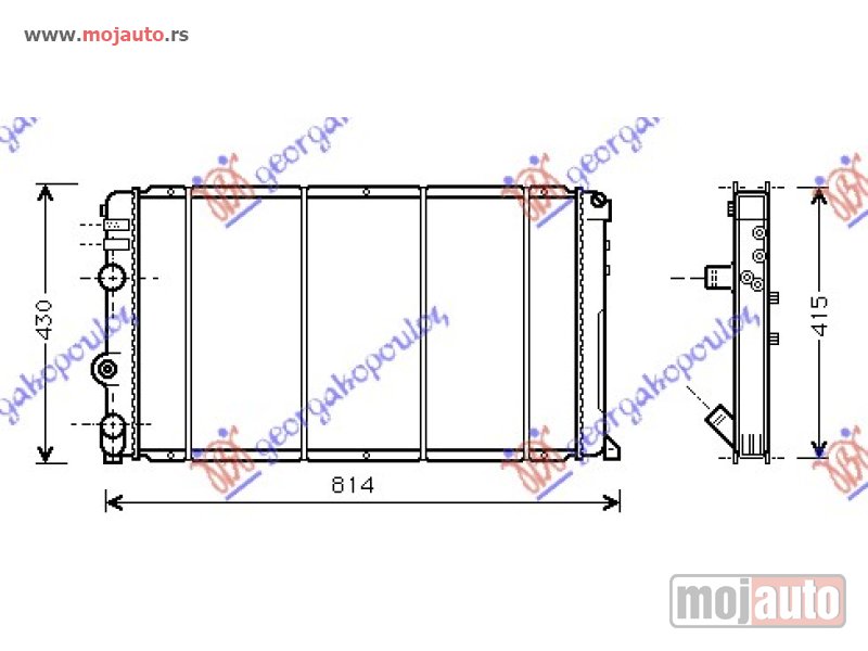 Glavna slika -  HLADNJAK MOTORA 1.9/2.5/2.8 DTi DIZEL (+/-AC) (729x399) -03 Opel movano 98-09 -dostupno - MojAuto