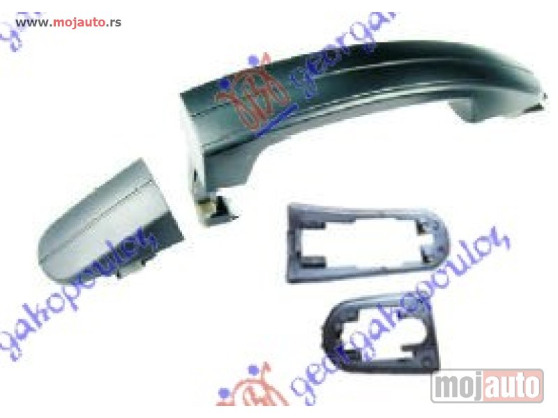 Glavna slika -  KVAKA PREDNJIH (& ZADNJIH L=D) VRATA SPOLJASNJA KOMPLET Desno Ford focus 08-11 -dostupno - MojAuto