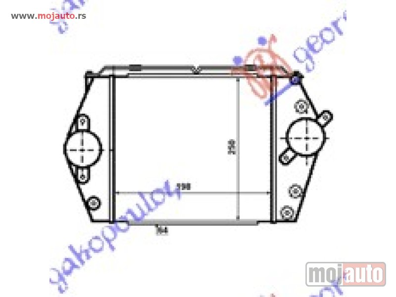 Glavna slika -  HLADNJAK INTERKULERA 2.0 CiTD (19x20x64) Mazda 6 02-08 -dostupno - MojAuto
