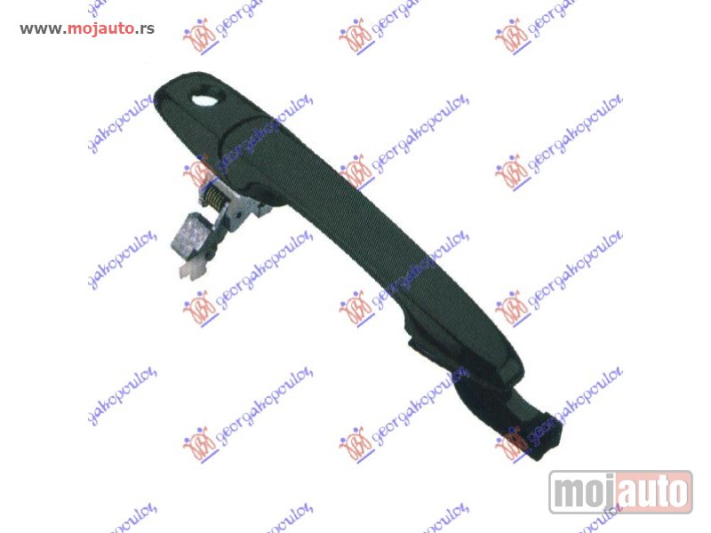 Glavna slika -  KVAKA PREDNJIH VRATA SPOLJASNJA (SA RUPOM ZA KLJUC) Levo Mazda 3 sdn-h/b (bk) 04-08 -nedostupno - MojAuto