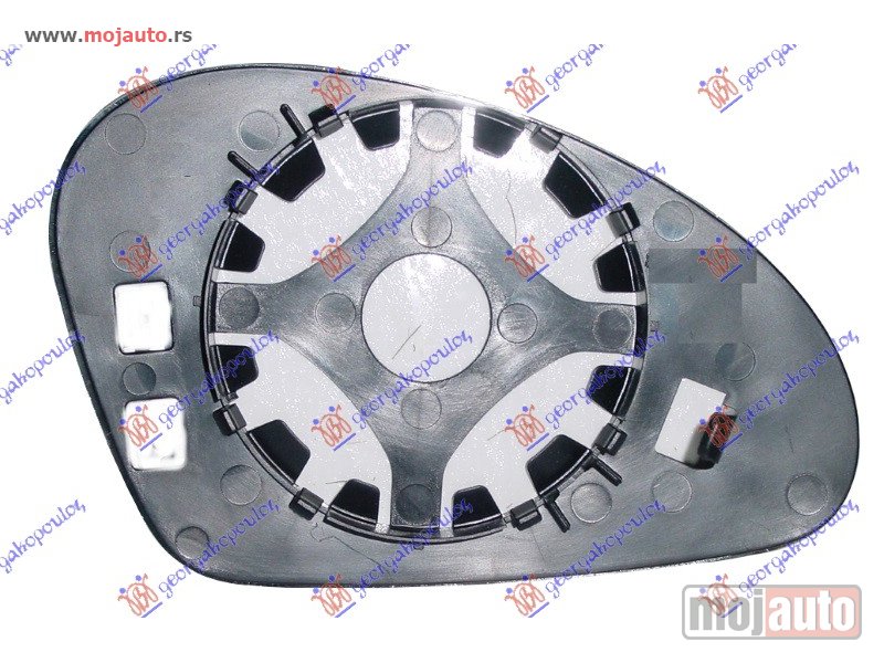 Glavna slika -  STAKLO RETROVIZORA (ASFERICNO) Levo Seat toledo 04-12 -dostupno - MojAuto